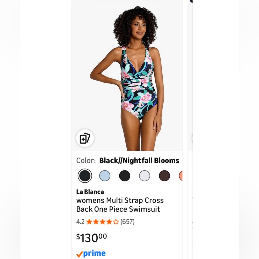 La Blanca tummy control Swimsuit/sz 16/NWT